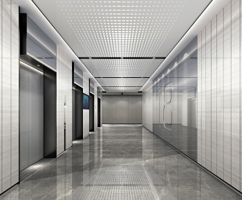 Modern Office Elevator Hall-ID:435106996