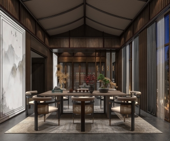 New Chinese Style Teahouse Tea House-ID:591219903