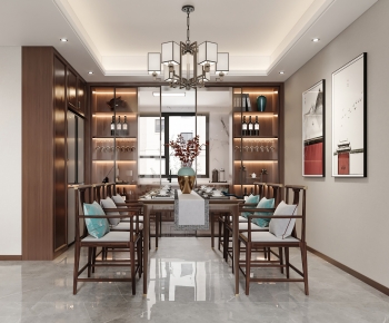 New Chinese Style Dining Room-ID:589735033