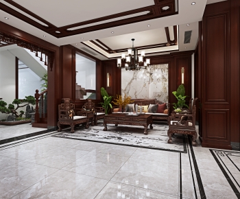 Chinese Style A Living Room-ID:234647046