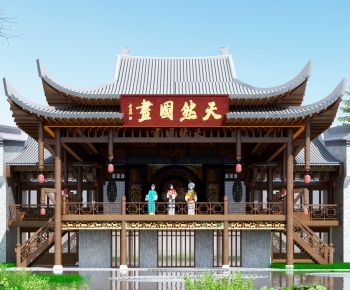 Chinese Style Ancient Architectural Buildings-ID:814780007
