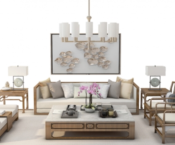 Chinese Style Sofa Combination-ID:494554042
