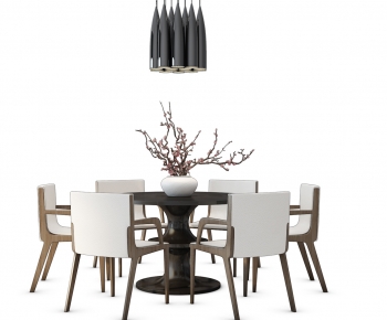 New Chinese Style Dining Table And Chairs-ID:324784992