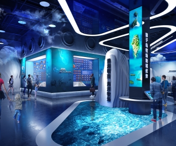现代蓝色海洋科技展厅-ID:408706906