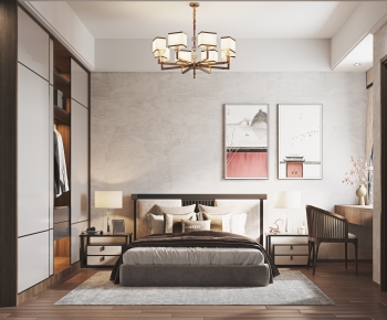 New Chinese Style Bedroom-ID:314824106