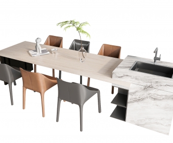 Modern Dining Table And Chairs-ID:563945066