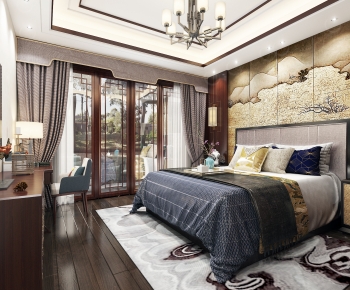 Chinese Style Bedroom-ID:656080018