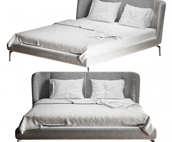 Modern Double Bed-ID:786190038