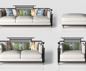 New Chinese Style Sofa Combination-ID:901818049