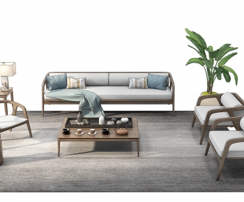 New Chinese Style Sofa Combination-ID:567879925