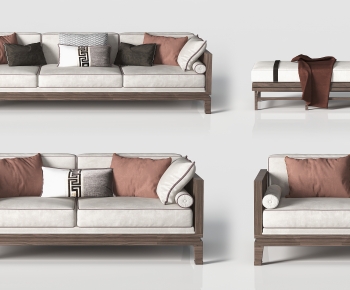 New Chinese Style Sofa Combination-ID:943410445