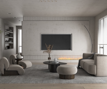 Wabi-sabi Style A Living Room-ID:250686886