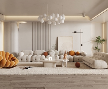 Wabi-sabi Style A Living Room-ID:367789033