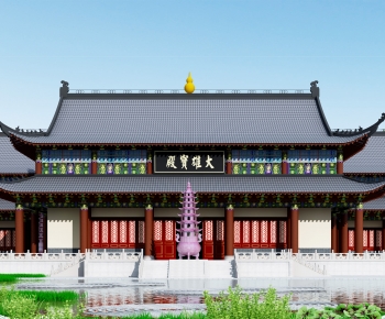 Chinese Style Ancient Architectural Buildings-ID:791577102