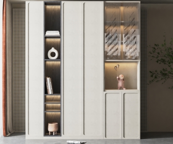 Wabi-sabi Style Decorative Cabinet-ID:459753994