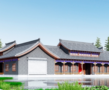 Chinese Style Ancient Architectural Buildings-ID:424218891