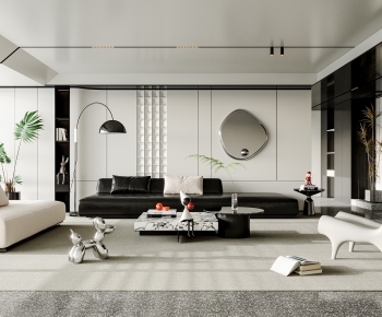 Modern A Living Room-ID:783605106