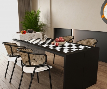 Modern Dining Table And Chairs-ID:565229892