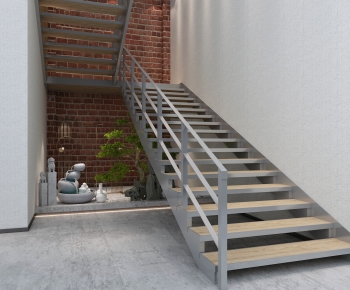 Industrial Style Stairwell-ID:448767903