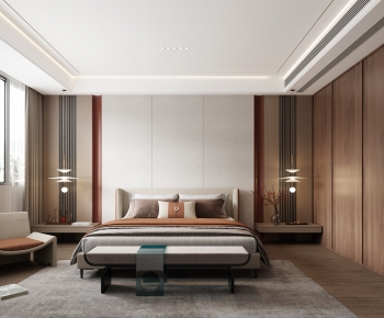 New Chinese Style Bedroom-ID:644707925