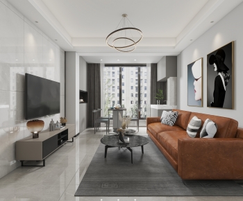 Modern A Living Room-ID:900979038