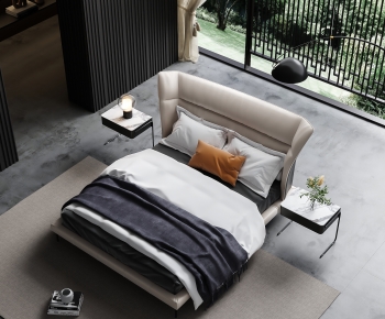 Modern Double Bed-ID:702187063