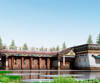 Chinese Style Ancient Architectural Buildings-ID:564229976