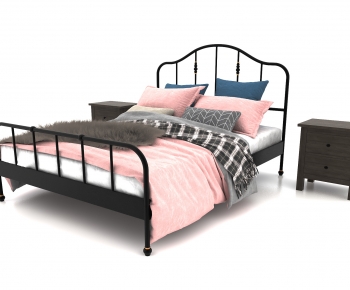 Modern Double Bed-ID:204379089