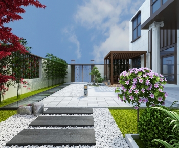 New Chinese Style Courtyard/landscape-ID:997591974