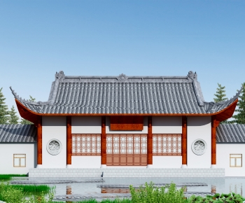 Chinese Style Ancient Architectural Buildings-ID:302826886