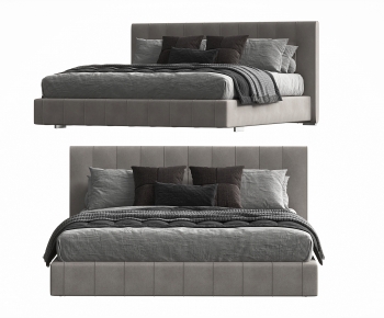 Modern Double Bed-ID:872555022