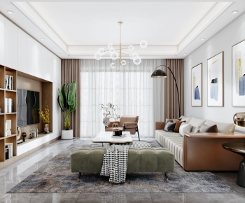 Modern A Living Room-ID:166321998