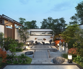 New Chinese Style Courtyard/landscape-ID:310123926