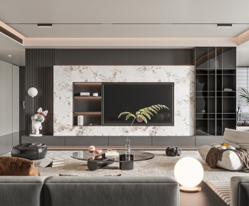 Modern A Living Room-ID:749053968