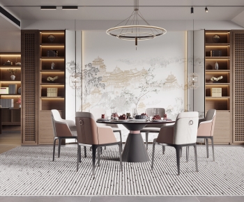 New Chinese Style Dining Room-ID:936974053