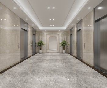 Modern Office Elevator Hall-ID:215512042