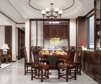 Chinese Style Dining Room-ID:197024119