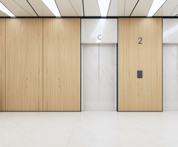 Modern Office Elevator Hall-ID:820720919