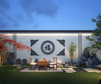 New Chinese Style Courtyard/landscape-ID:990669724