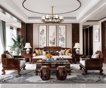 Chinese Style A Living Room-ID:432720903