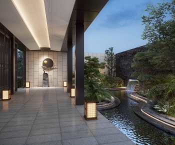 New Chinese Style Courtyard/landscape-ID:894699105