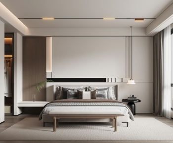 New Chinese Style Bedroom-ID:611609948