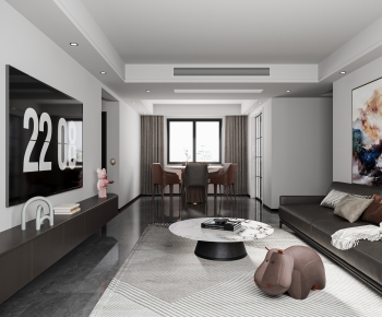 Modern A Living Room-ID:475704917