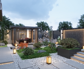 New Chinese Style Courtyard/landscape-ID:360155114