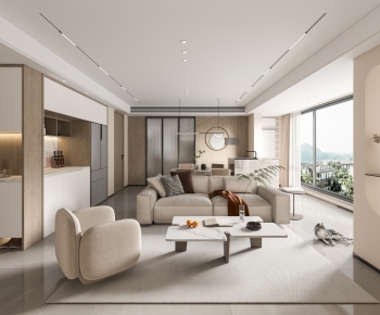 Modern A Living Room-ID:147660975