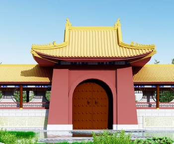 Chinese Style Ancient Architectural Buildings-ID:433569074