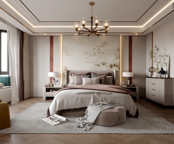 New Chinese Style Bedroom-ID:203058007