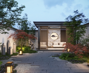 New Chinese Style Courtyard/landscape-ID:816906938