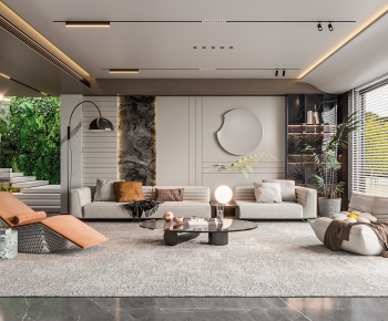 Modern A Living Room-ID:591650968