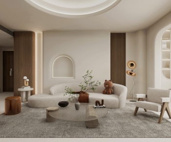Wabi-sabi Style A Living Room-ID:937390099